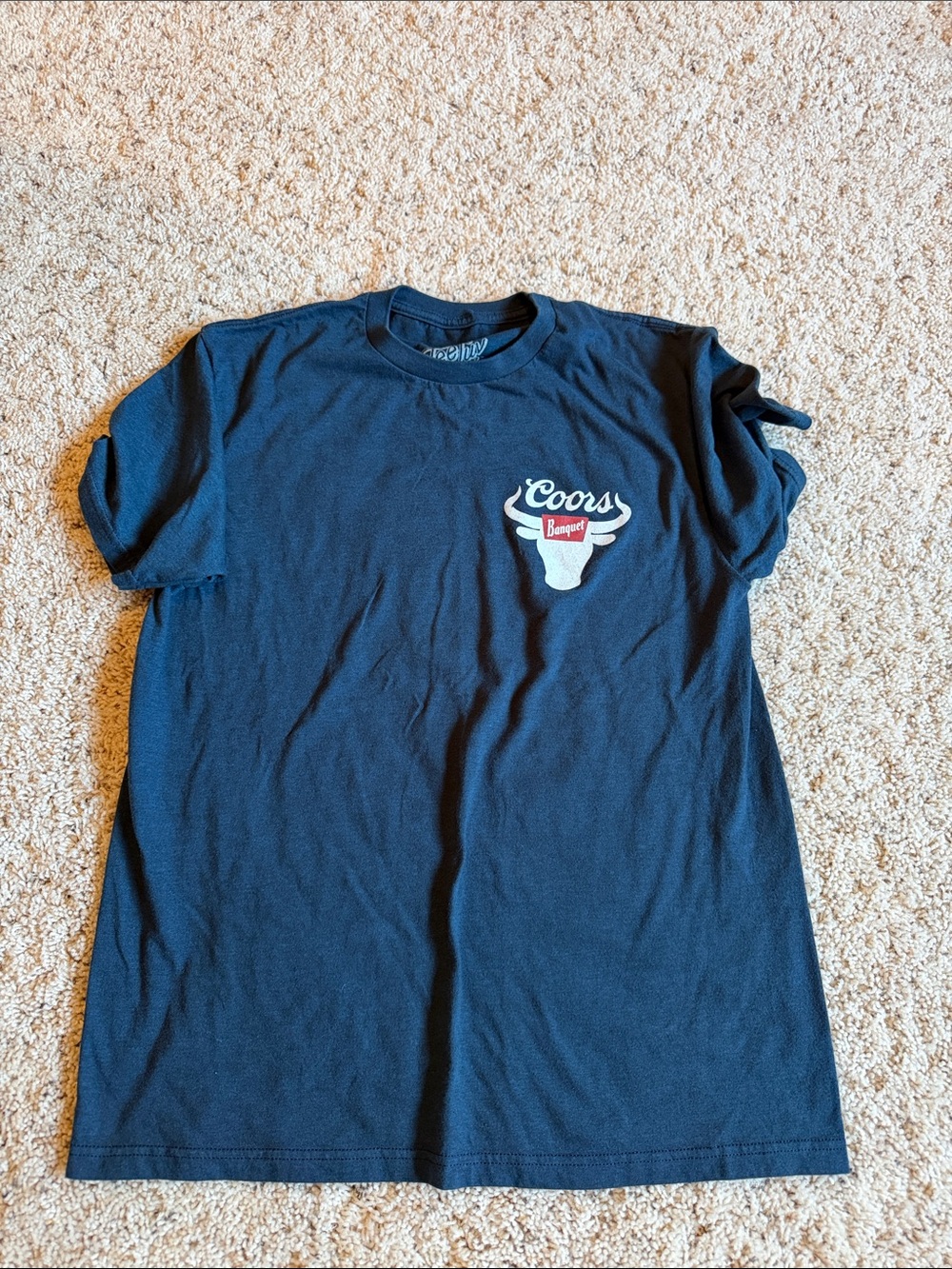 Coors Banquet Navy Short Sleeve Tee for Women